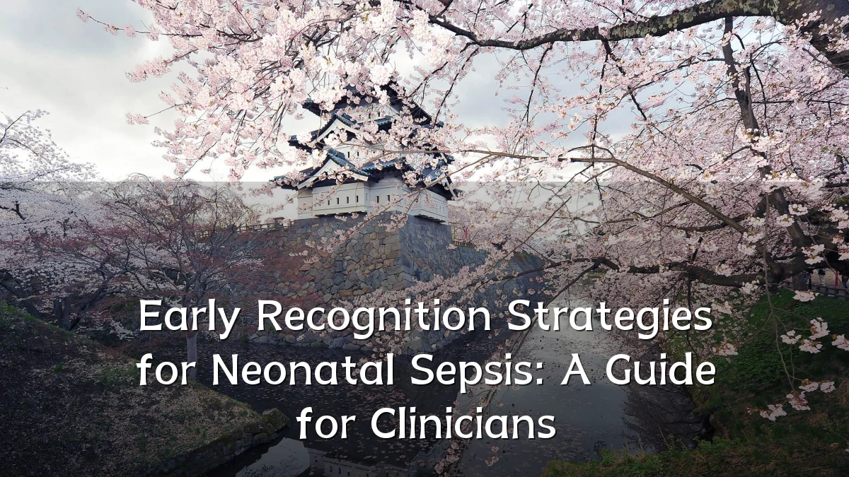 Early Recognition Strategies for Neonatal Sepsis: A Guide for Clinicians