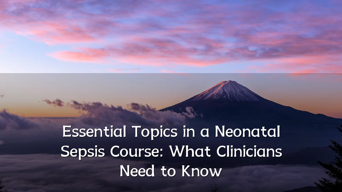 Essential Topics in a Neonatal Sepsis Course: What Clinicians Need to Know