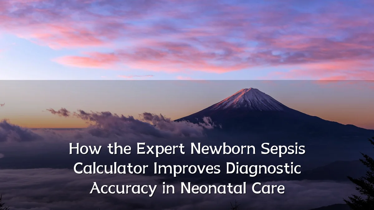How the Expert Newborn Sepsis Calculator Improves Diagnostic Accuracy in Neonatal Care