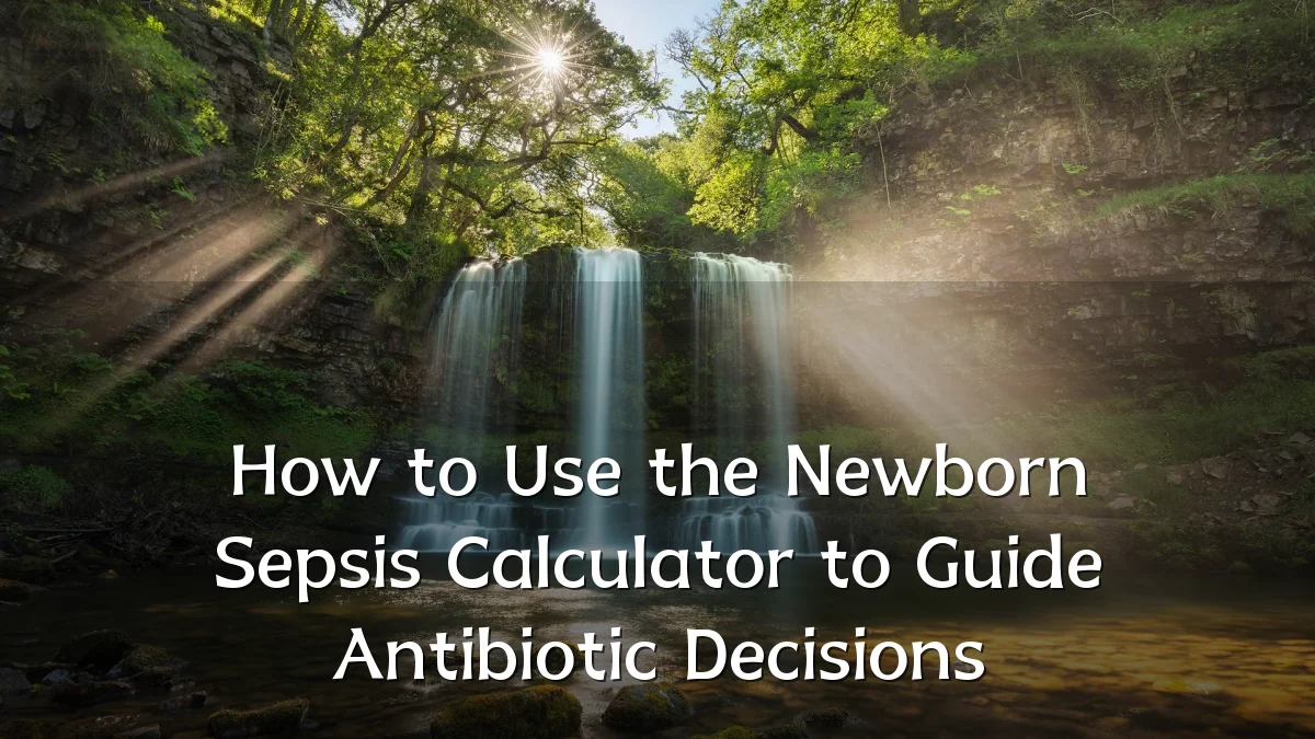 How to Use the Newborn Sepsis Calculator to Guide Antibiotic Decisions