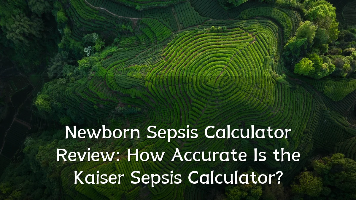 Newborn Sepsis Calculator Review: How Accurate Is the Kaiser Sepsis Calculator?