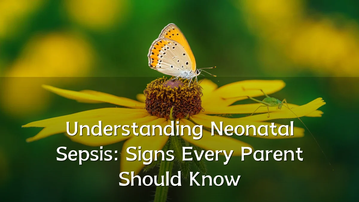 Understanding Neonatal Sepsis: Signs Every Parent Should Know