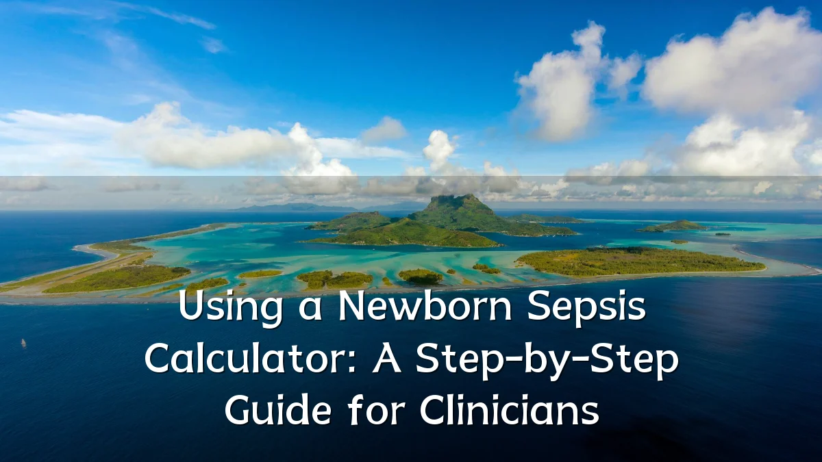 Using a Newborn Sepsis Calculator: A Step-by-Step Guide for Clinicians
