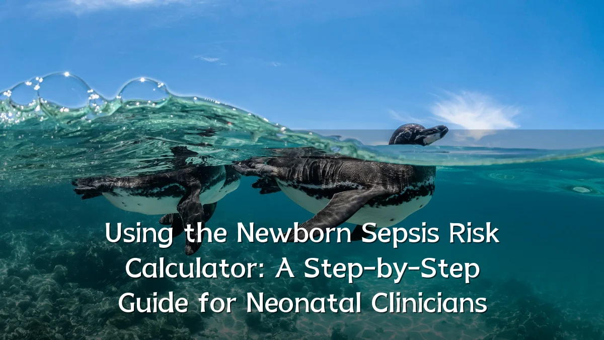 Using the Newborn Sepsis Risk Calculator: A Step-by-Step Guide for Neonatal Clinicians