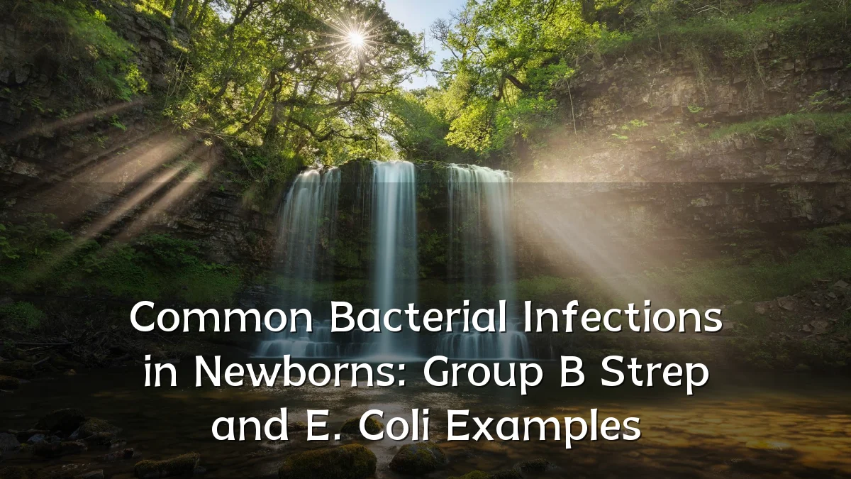 Common Bacterial Infections in Newborns: Group B Strep and E. Coli Examples