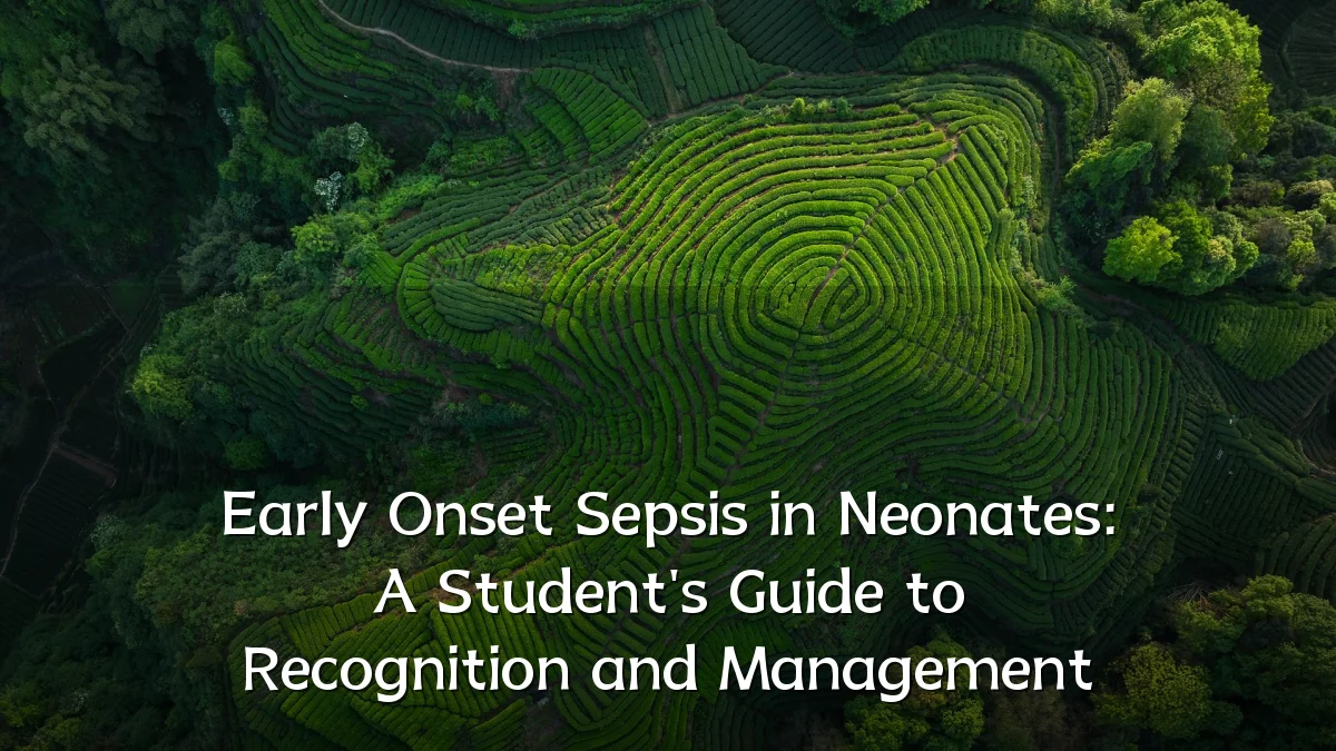 Early Onset Sepsis in Neonates: A Student's Guide to Recognition and Management