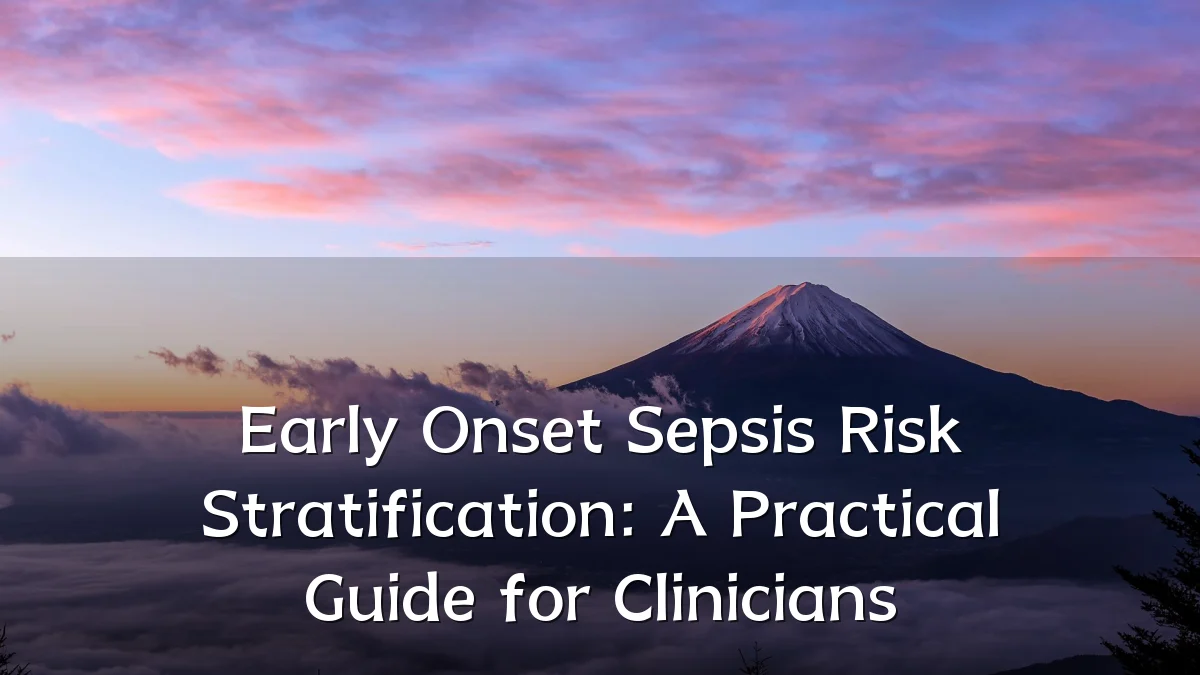 Early Onset Sepsis Risk Stratification: A Practical Guide for Clinicians