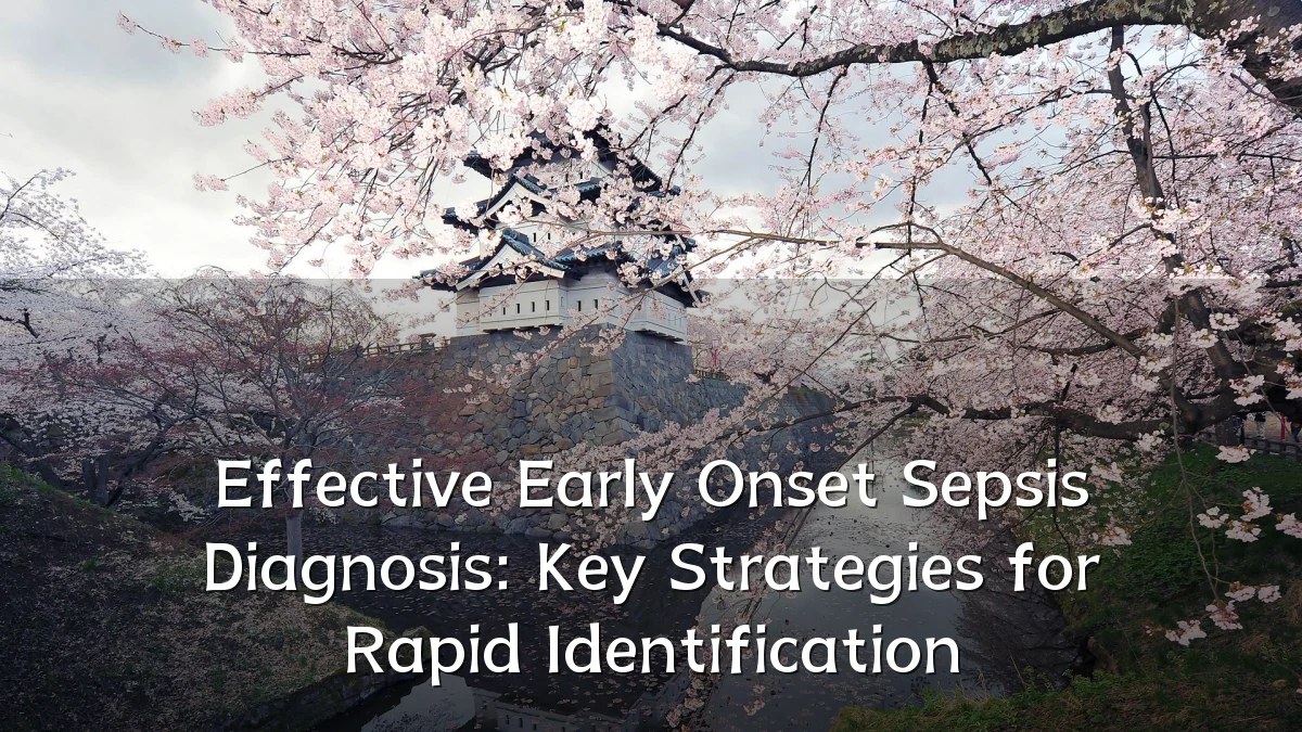 Effective Early Onset Sepsis Diagnosis: Key Strategies for Rapid Identification