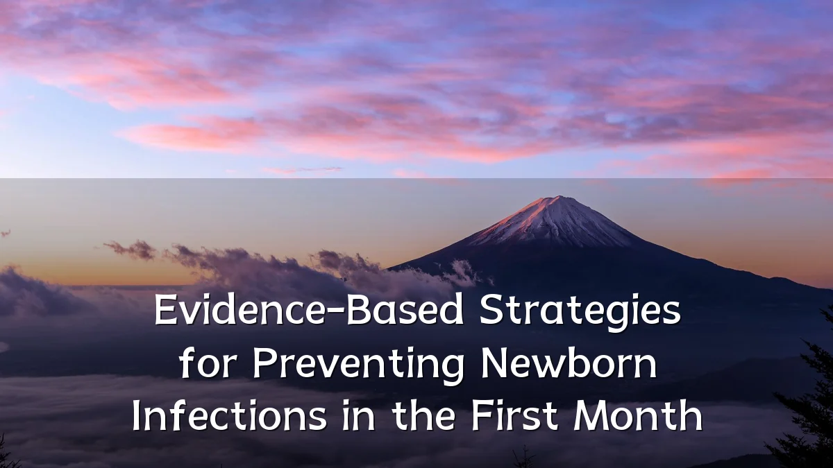 Evidence-Based Strategies for Preventing Newborn Infections in the First Month