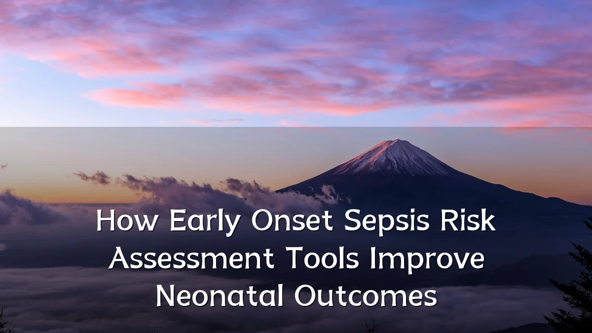 How Early Onset Sepsis Risk Assessment Tools Improve Neonatal Outcomes