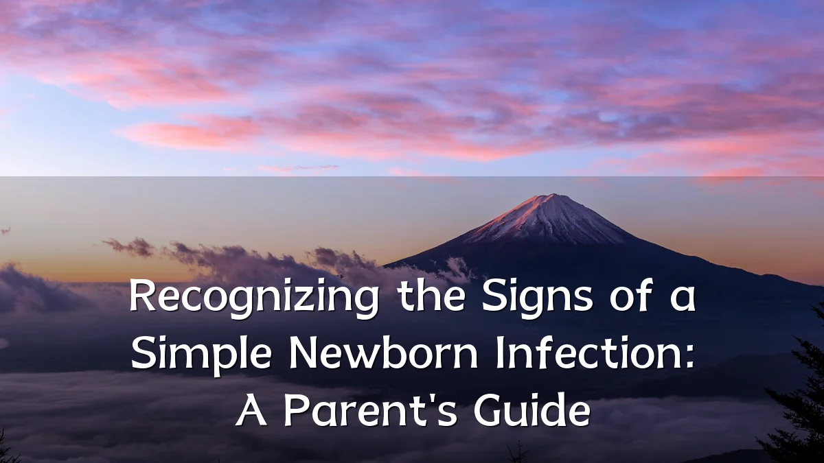 Recognizing the Signs of a Simple Newborn Infection: A Parent's Guide