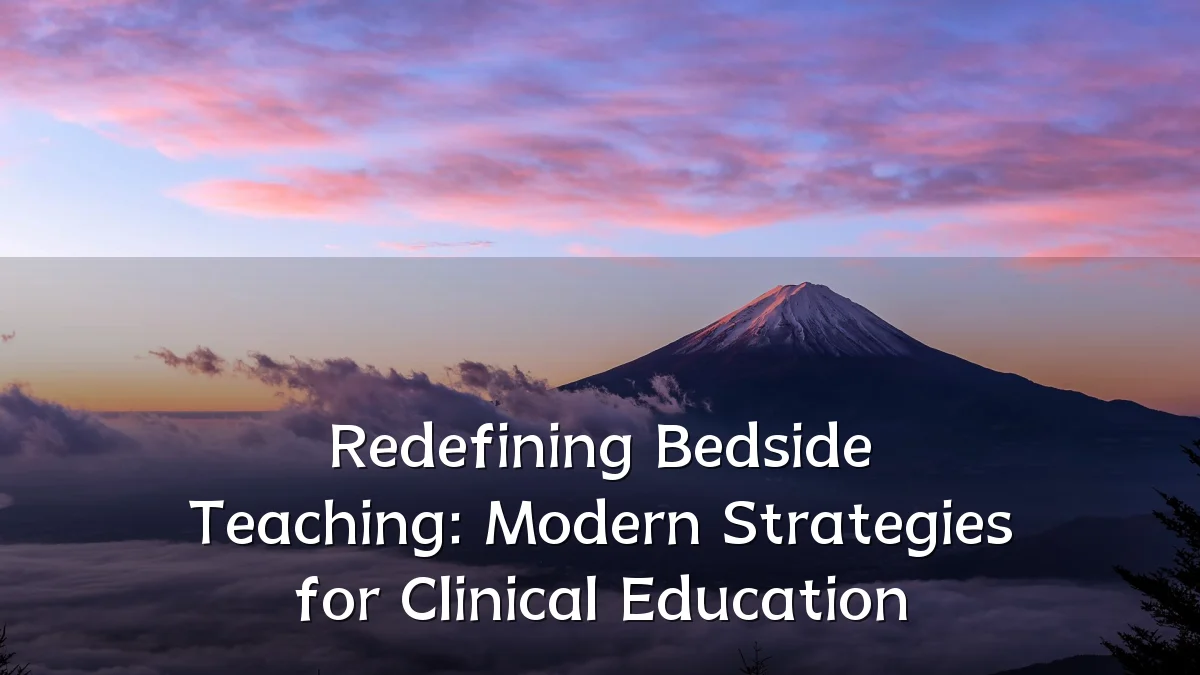 Redefining Bedside Teaching: Modern Strategies for Clinical Education
