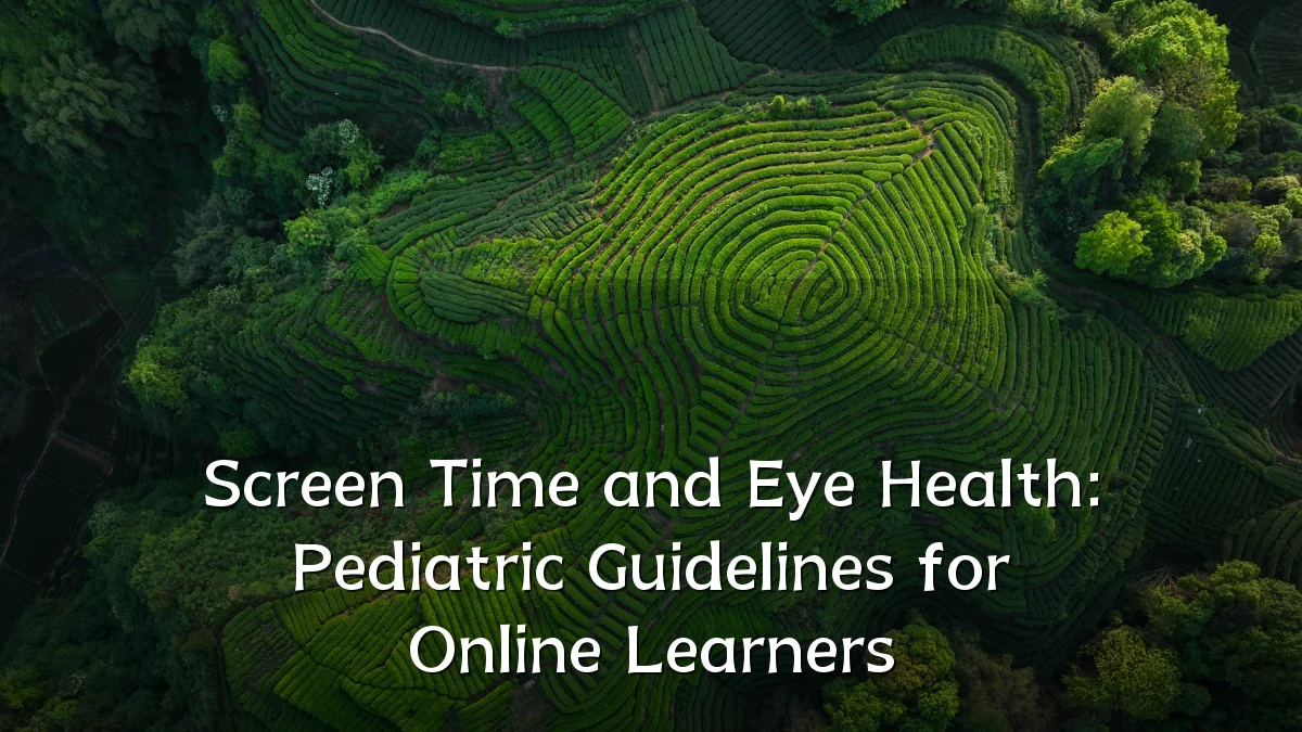 Screen Time and Eye Health: Pediatric Guidelines for Online Learners
