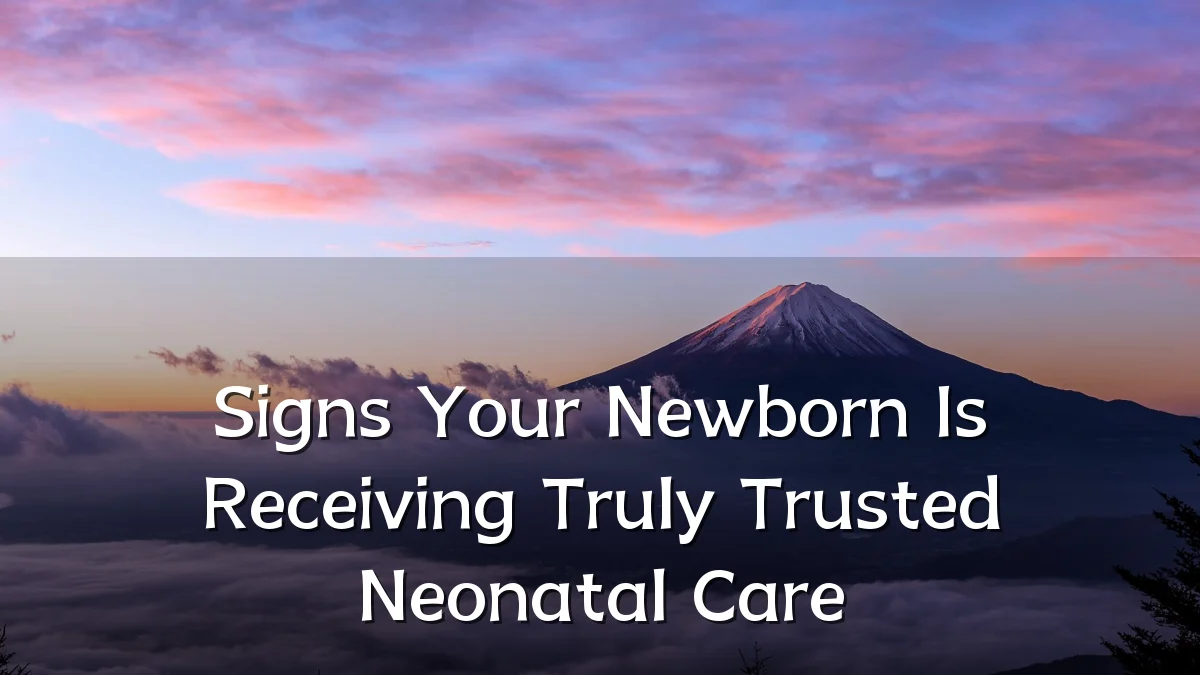 Signs Your Newborn Is Receiving Truly Trusted Neonatal Care